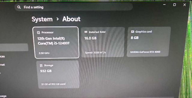 RTX 4060 Gaming PC – Intel i5 12400F / 16GB RAM - photo 4