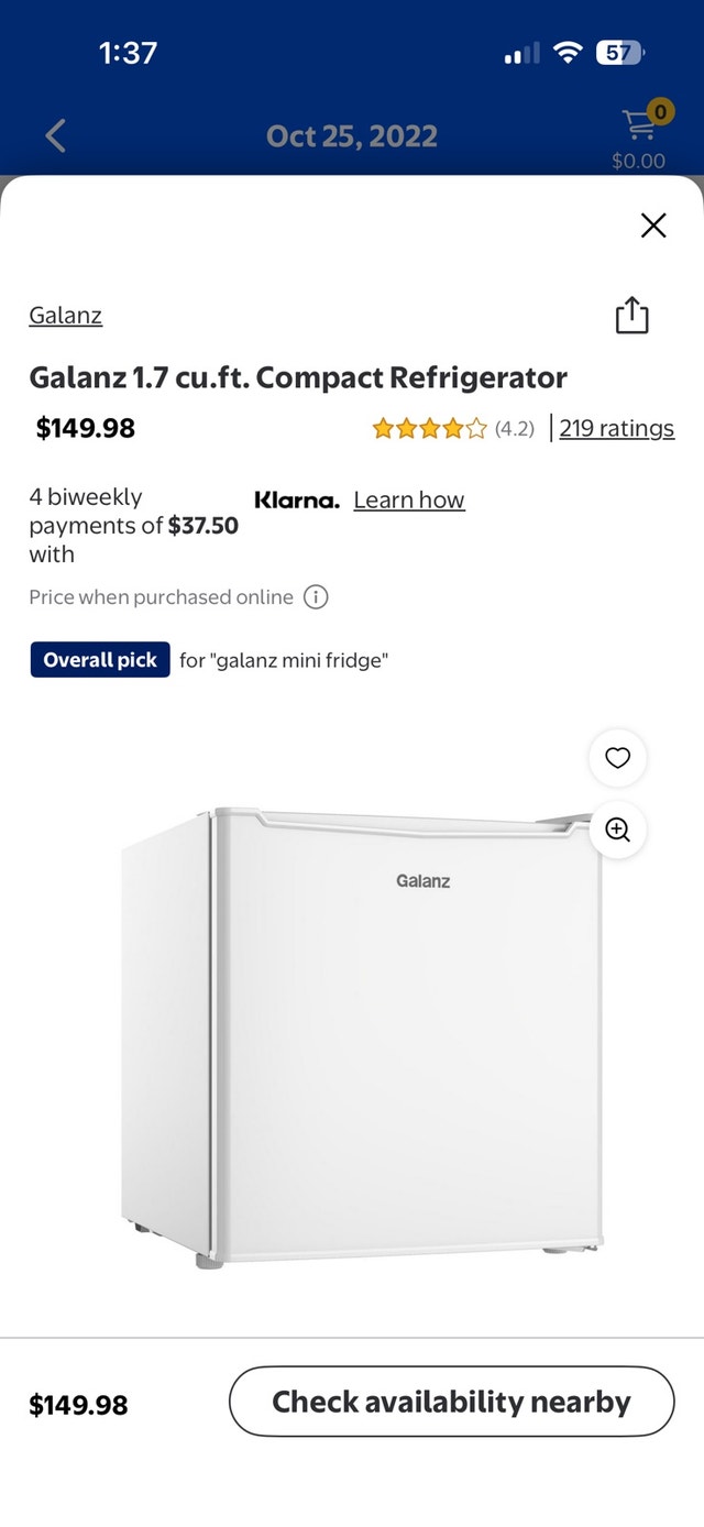 Galanz Mini Fridge - photo 5