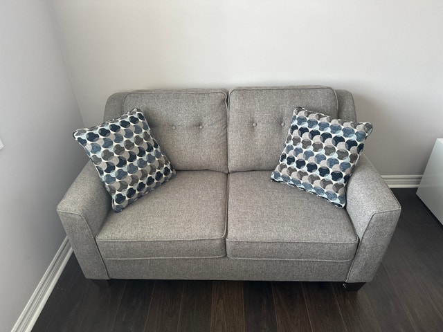 Grey Loveseat