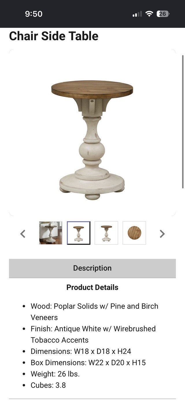 Liberty Morgan Side Table - photo 3