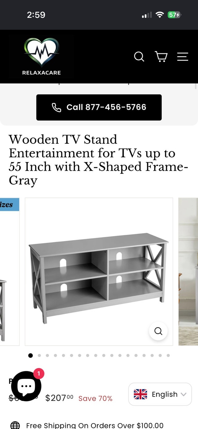 Grey - TV Stand - photo 4