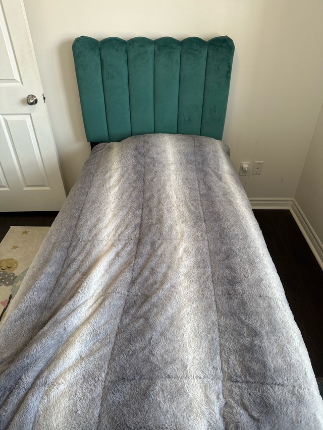Teal Twin Headboard