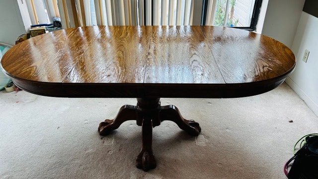 Real Wood Dining Room Table with Chairs - photo 5