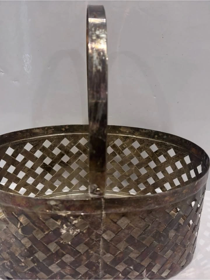 Vintage International Silver Company Silver Plated Basket - photo 5