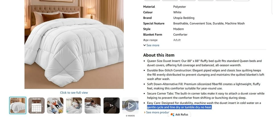 Queen size duvet and cover - photo 2