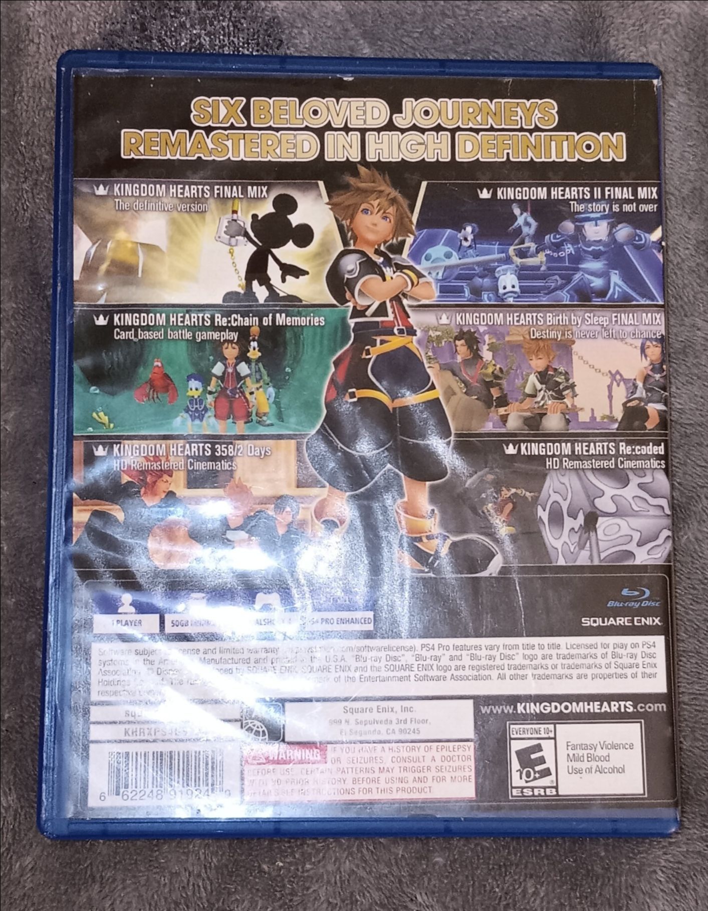 Kingdom Hearts 1.5 + 2.5 Remix PS4 - 6 Games in 1 Disc - photo 2