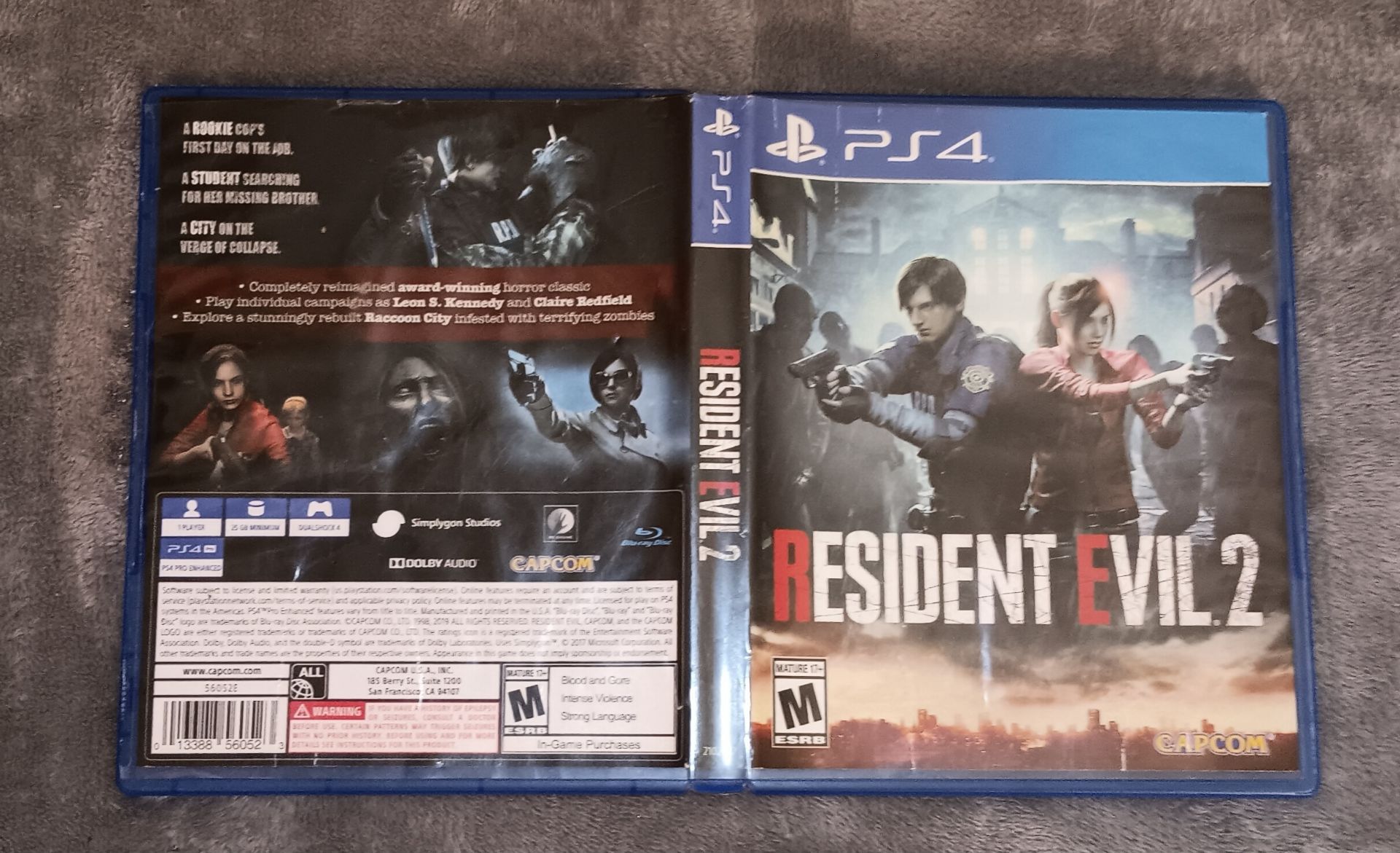 Resident Evil 2 Remake PS4 - Near Mint disc - photo 3