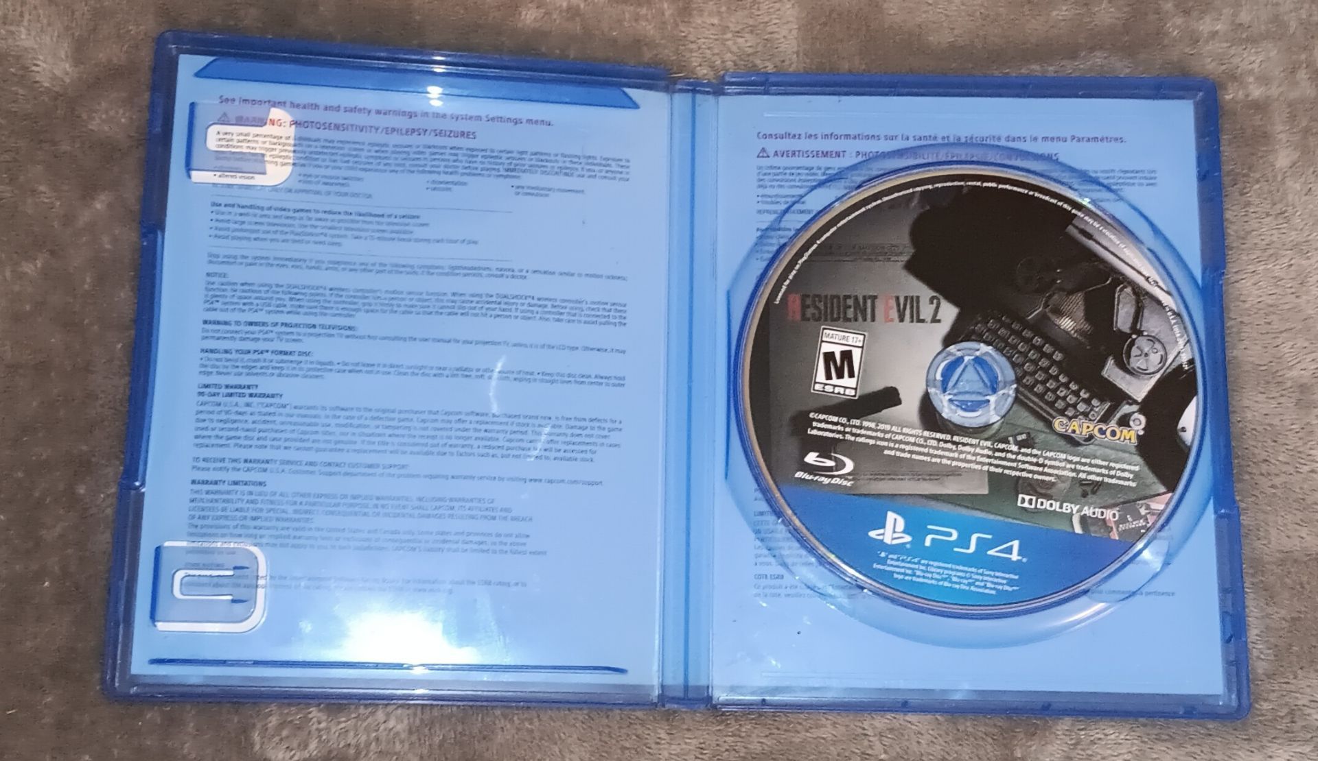 Resident Evil 2 Remake PS4 - Near Mint disc - photo 4