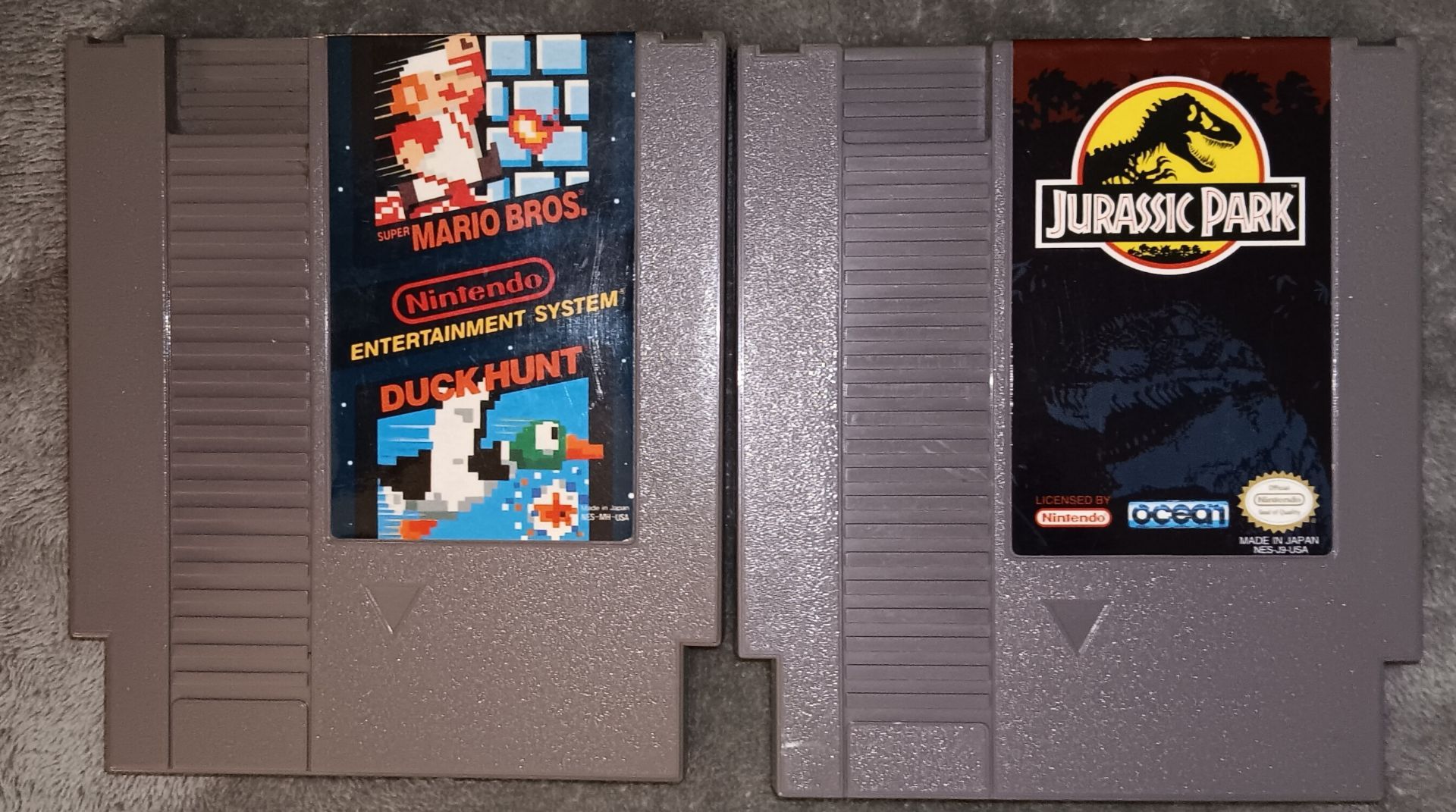 Vintage NES Collector's Lot: Super Mario Bros. & Jurassic Park