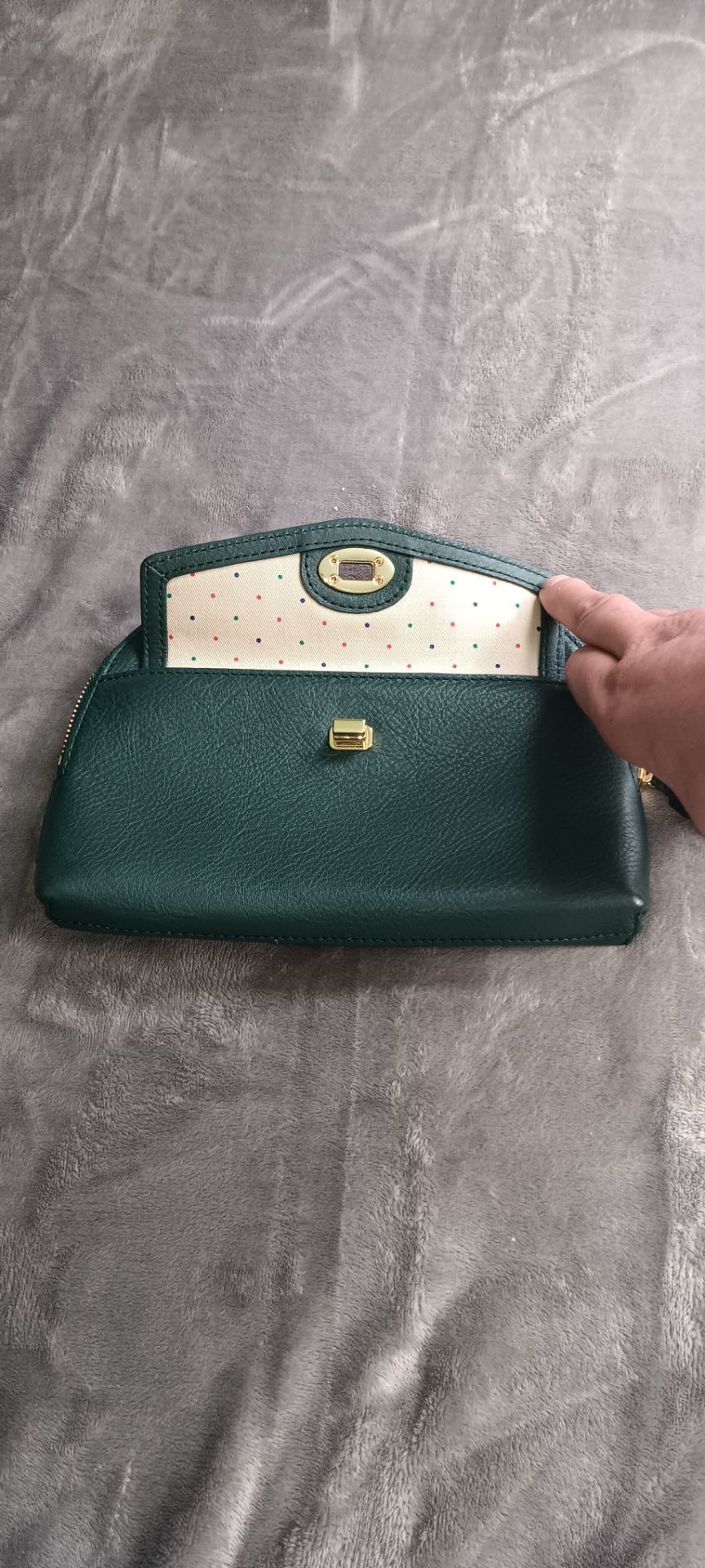Joy Susan Mini Crossbody Wristlet Clutch – Forest Green - photo 4
