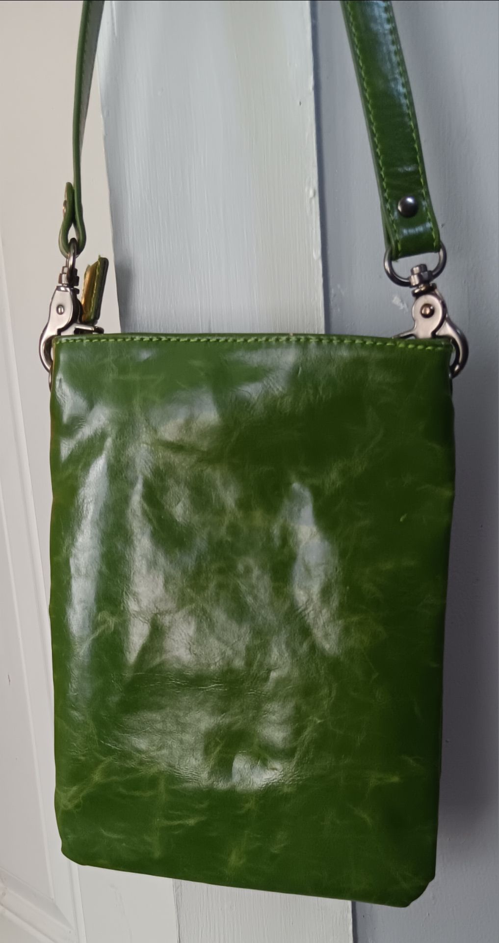 Shiraleah Harper Style Triple Zip Crossbody - Moss Green - photo 2