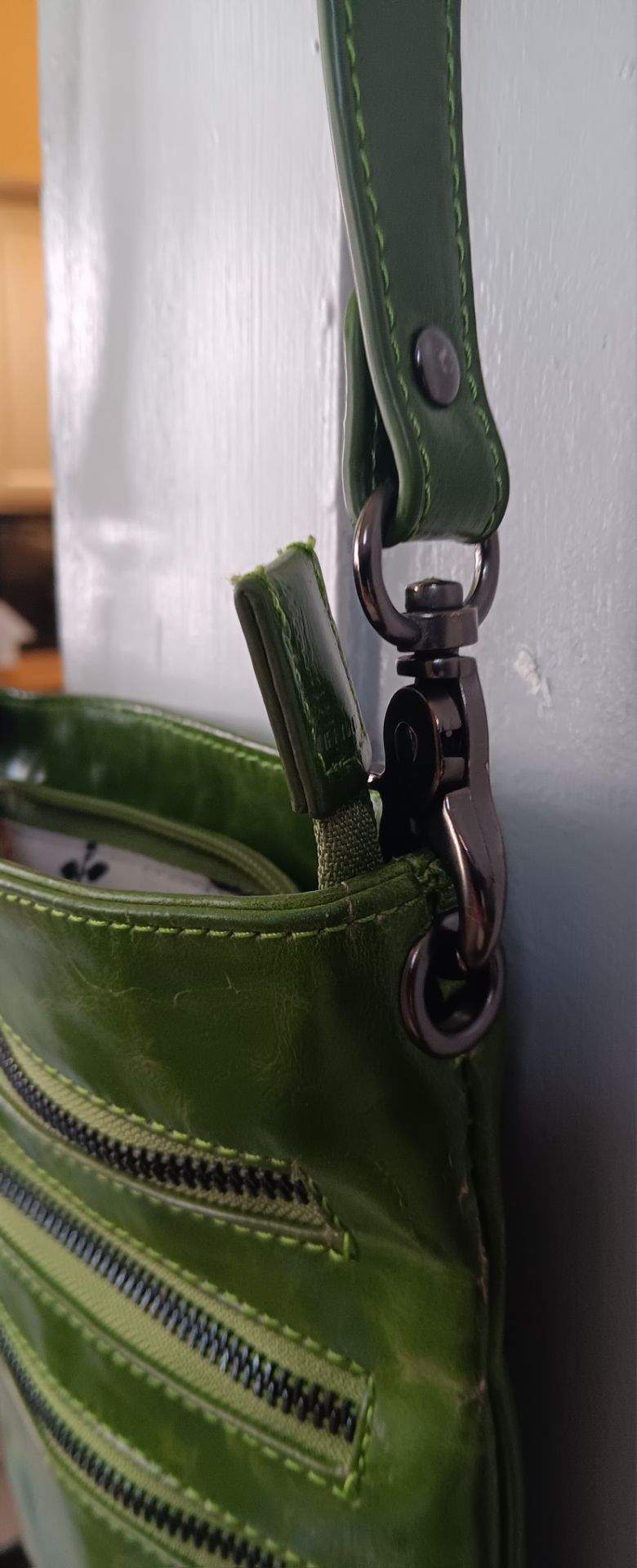 Shiraleah Harper Style Triple Zip Crossbody - Moss Green - photo 4