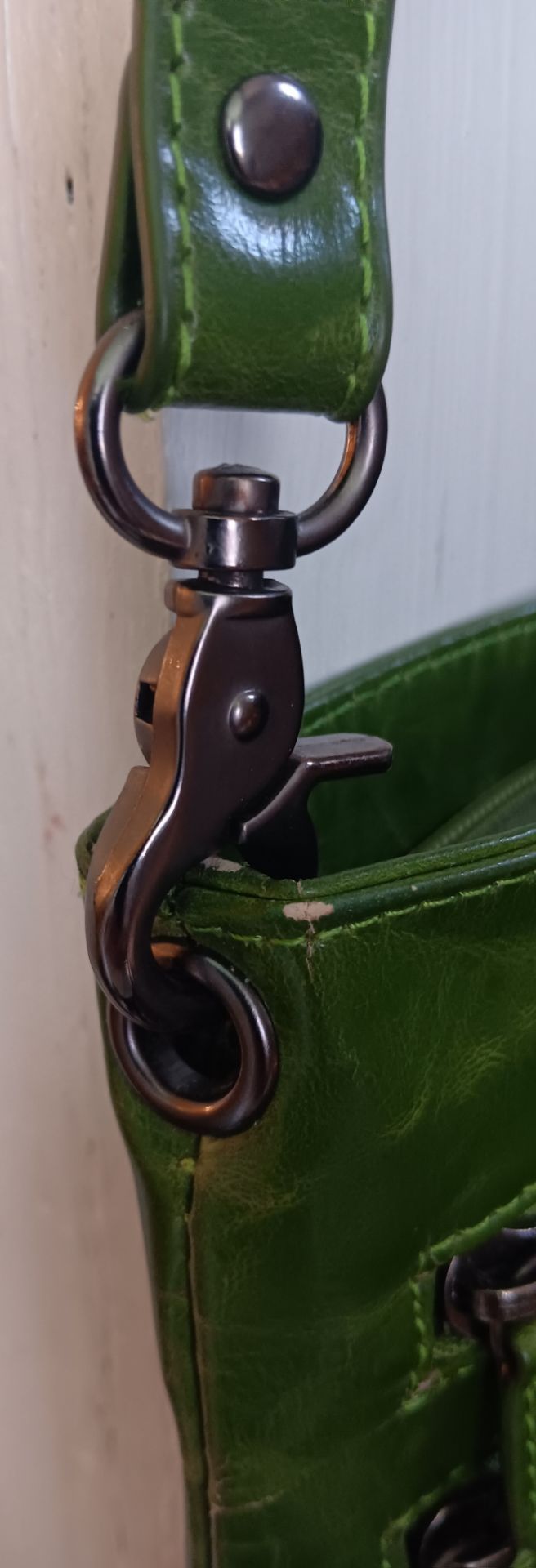 Shiraleah Harper Style Triple Zip Crossbody - Moss Green - photo 5