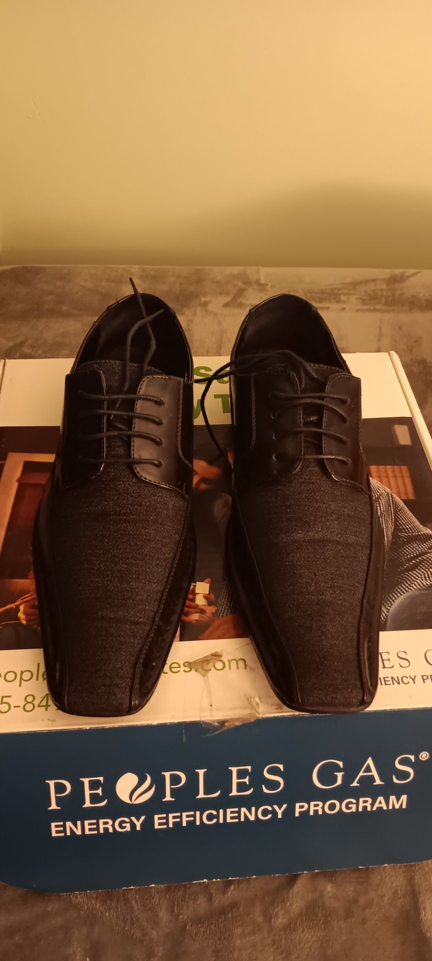 Amali Men's Black Oxford Dress Shoes - Size 13