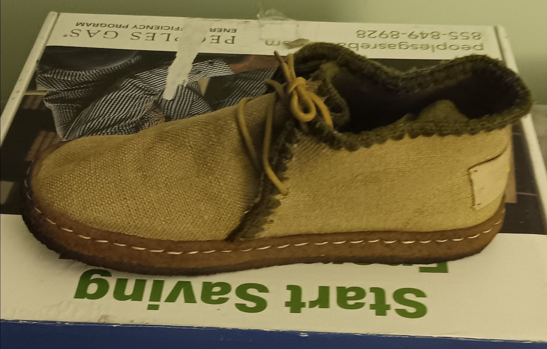 Eskimo Shearling Lace-Up Ankle Boots – Denim / Wool – Size 9 - photo 4
