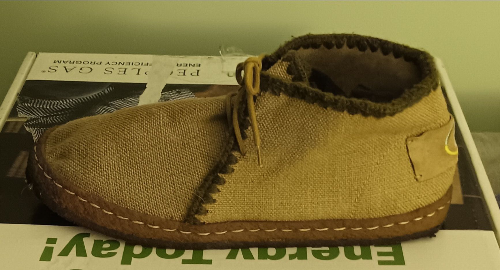 Eskimo Shearling Lace-Up Ankle Boots – Denim / Wool – Size 9 - photo 5