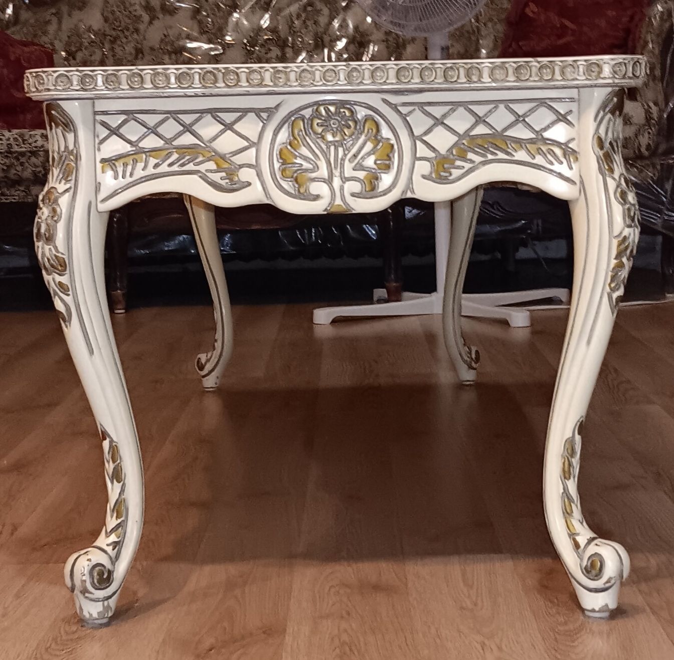 Homey Design HD-8088 3PC Set - Ivory Gold Eglomise - photo 3