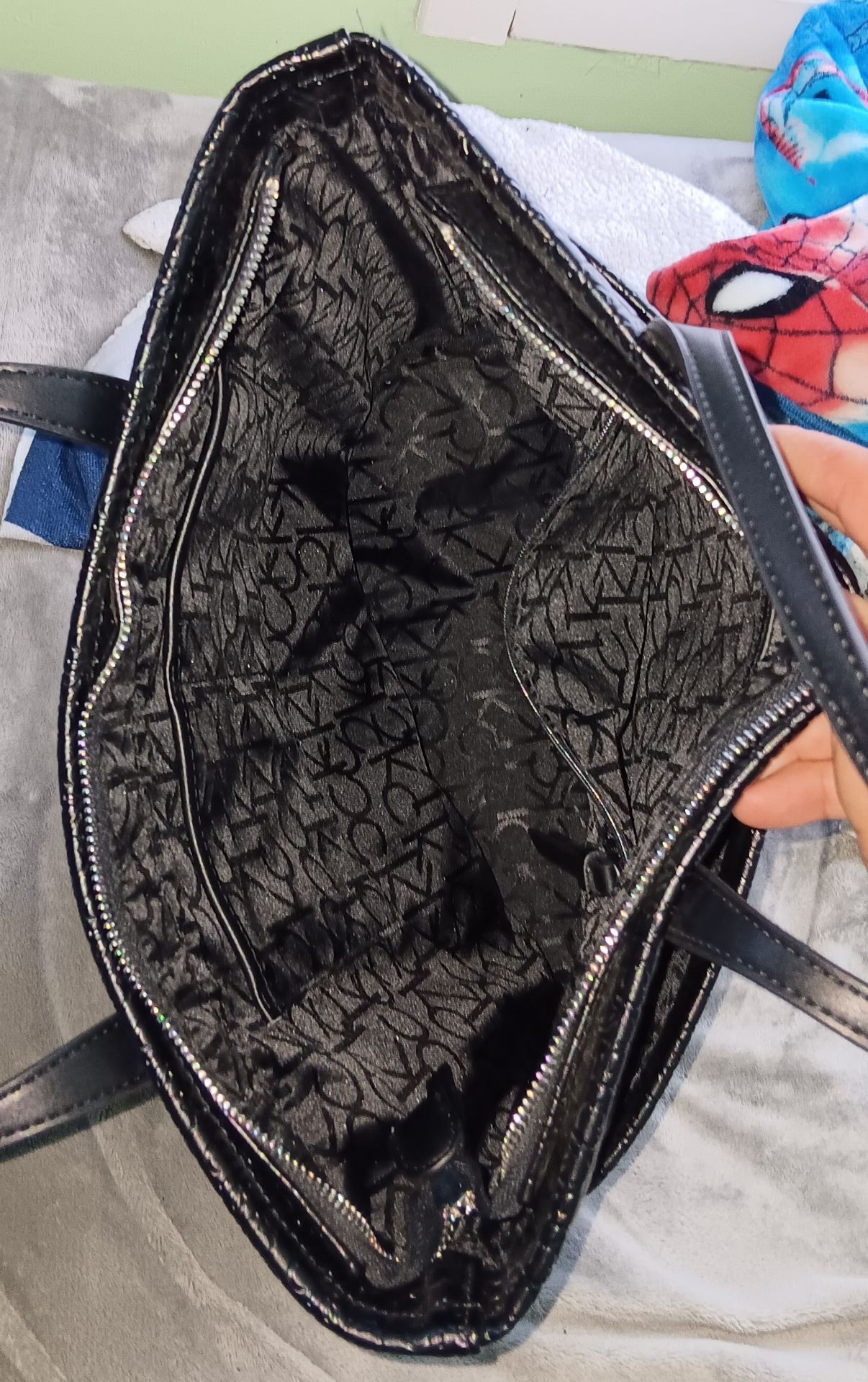 Calvin Klein Embossed Monogram Tote – Black - photo 2