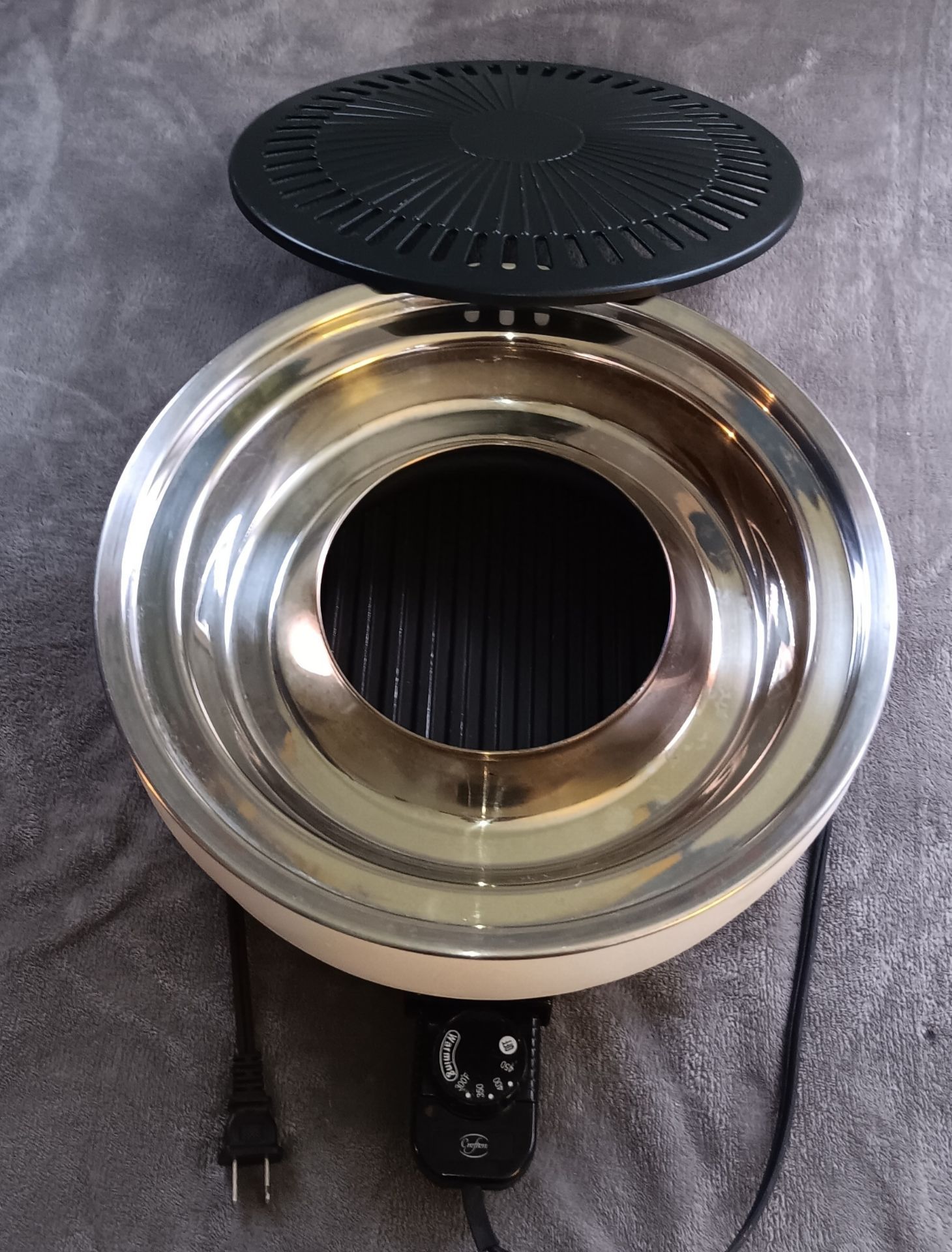 Crofton 3-in-1 Electric Indoor Grill, Hot Pot, and Steamer - photo 4
