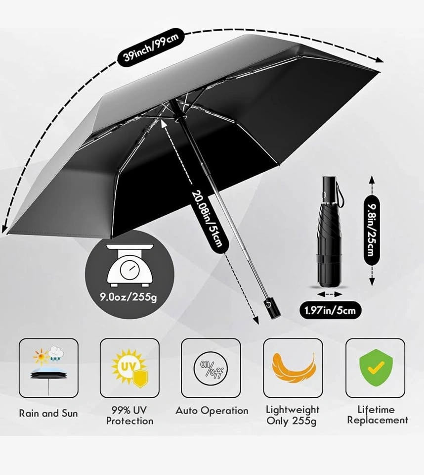 Mini Travel Folding Umbrella for Purse