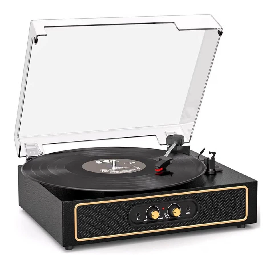 Retro Bluetooth Record Player with Built-in Speakers