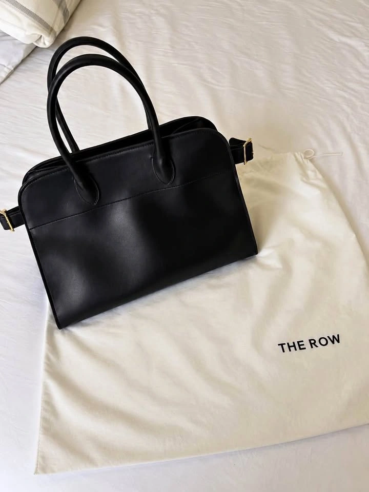 Margaux 15 Genuine Leather Tote Bag – Black