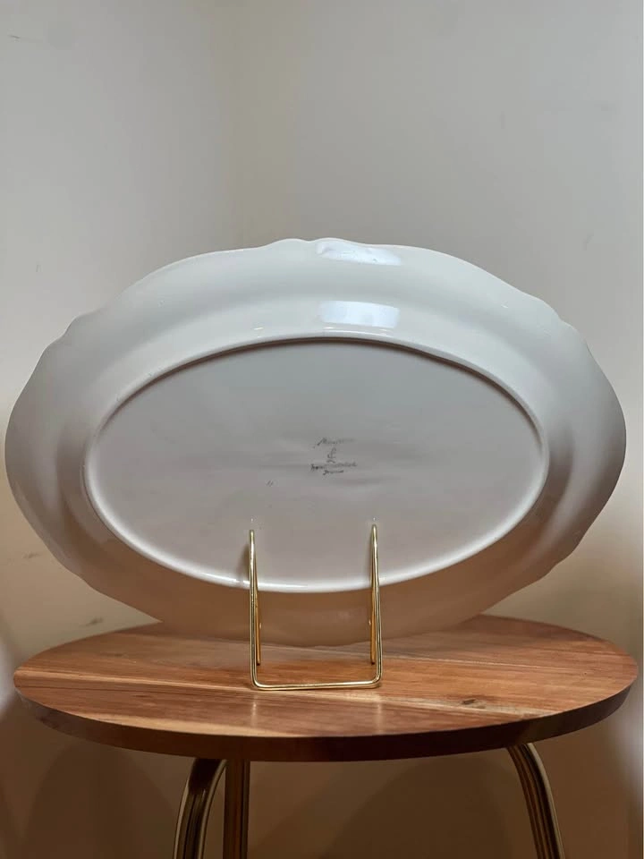 Vintage Longchamp French Faience Moustiers Platter Hand-Painted - photo 5