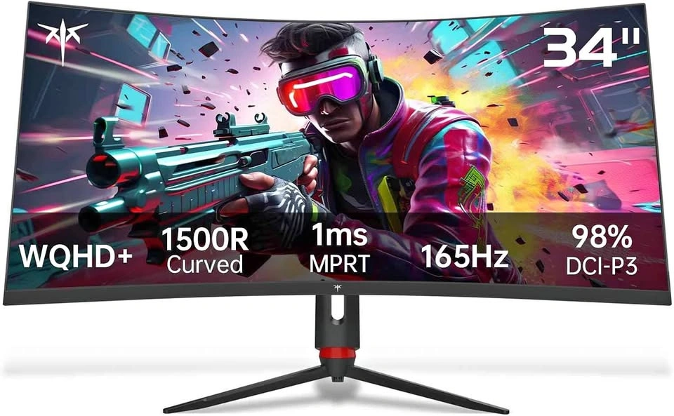 Titan Army 34" WQHD+ 165Hz 1500R Curved Gaming Monitor
