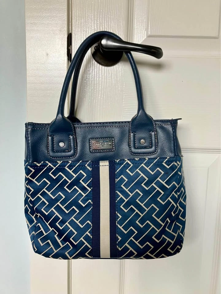 Vintage Y2K navy blue purse/handbag - Tommy Hilfiger