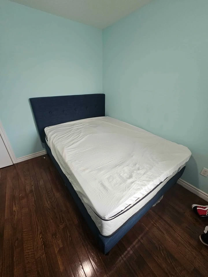 Full Size Upholstered Bed Frame with Mattress - photo 2