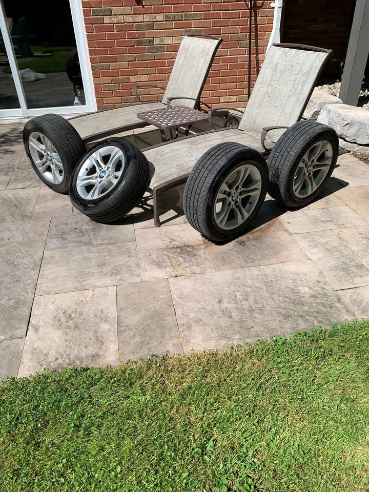 16" BMW rims w/like-new Hancook tires - photo 5