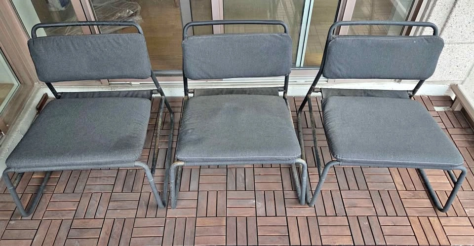 Balcony/Patio Chairs - Dark Gray