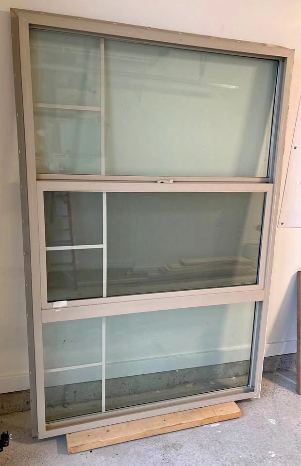 Beige 73 x 49 Sliding Window