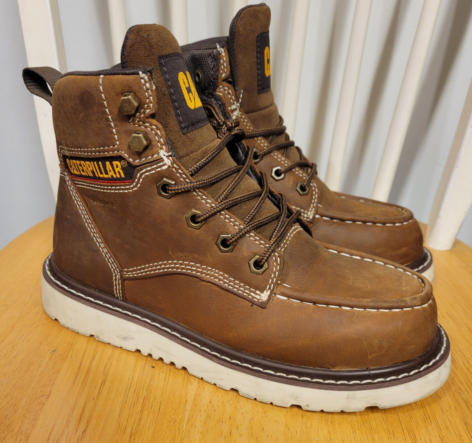 Caterpillar Men's Reclaimer Wedge Steel Toe Boots Sz 6/8