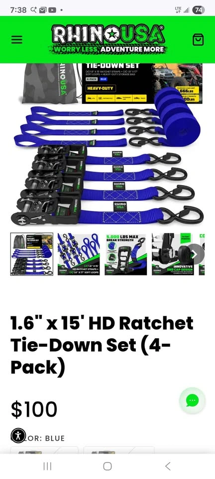 heavy duty tie down kit - photo 5