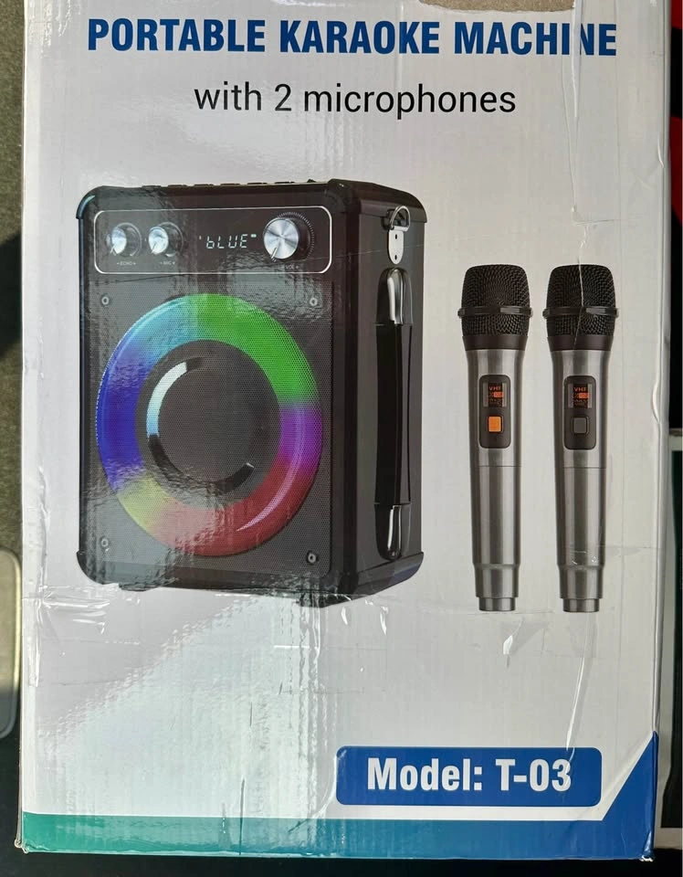 VOSOCO Karaoke Machine with 2 Wireless Mics(New) - photo 3