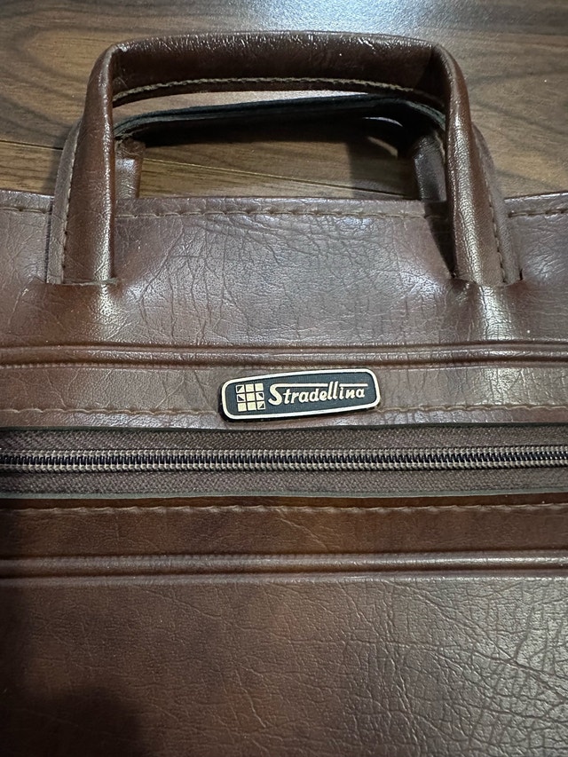 Price drop!!! Vintage Stradellina Brown Leather Men's Bag - photo 2