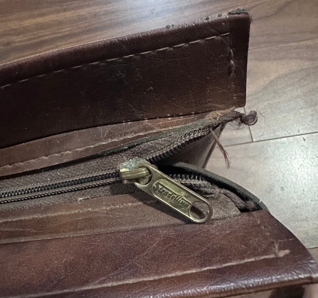 Price drop!!! Vintage Stradellina Brown Leather Men's Bag - photo 5