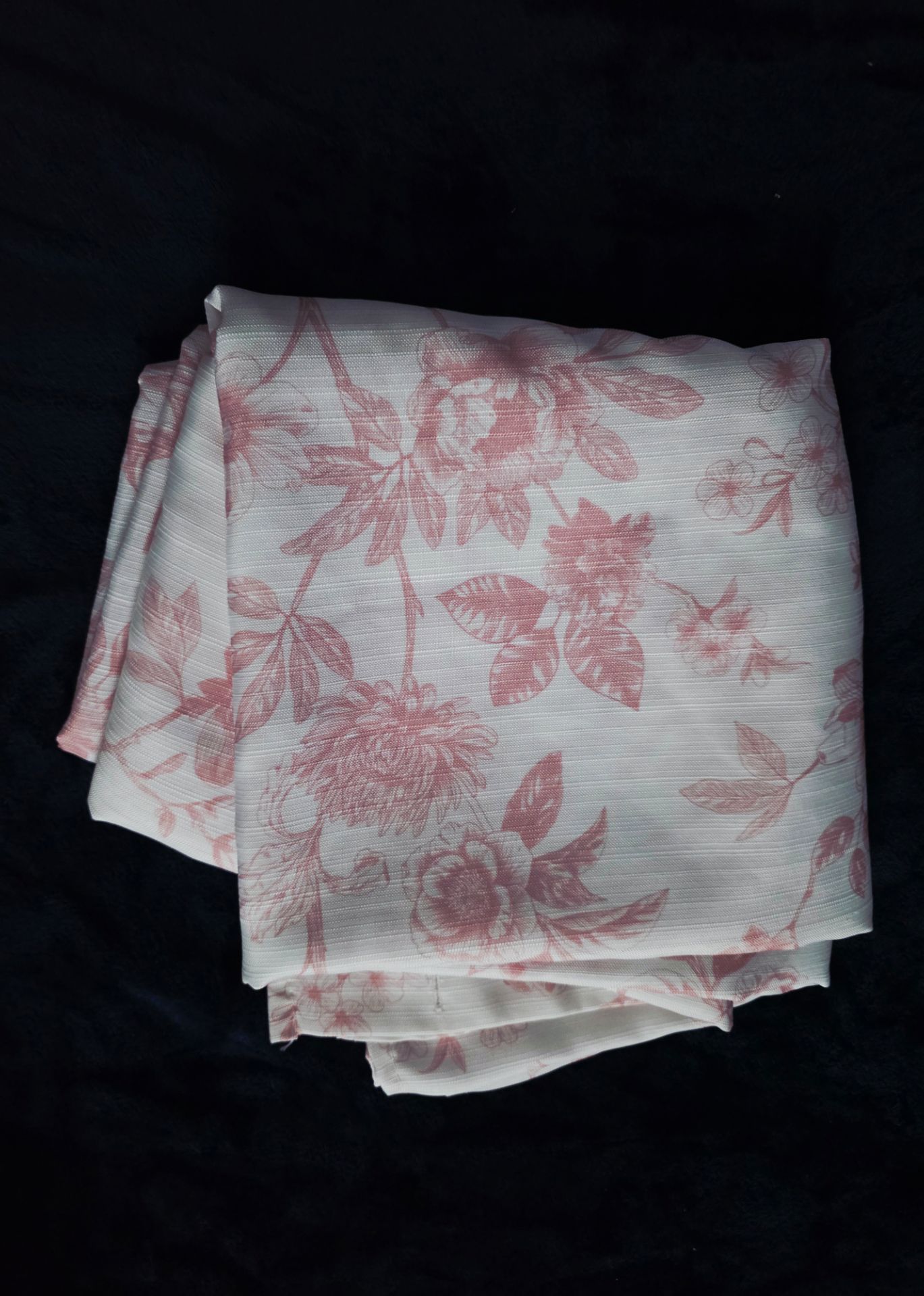 Pink shower curtain