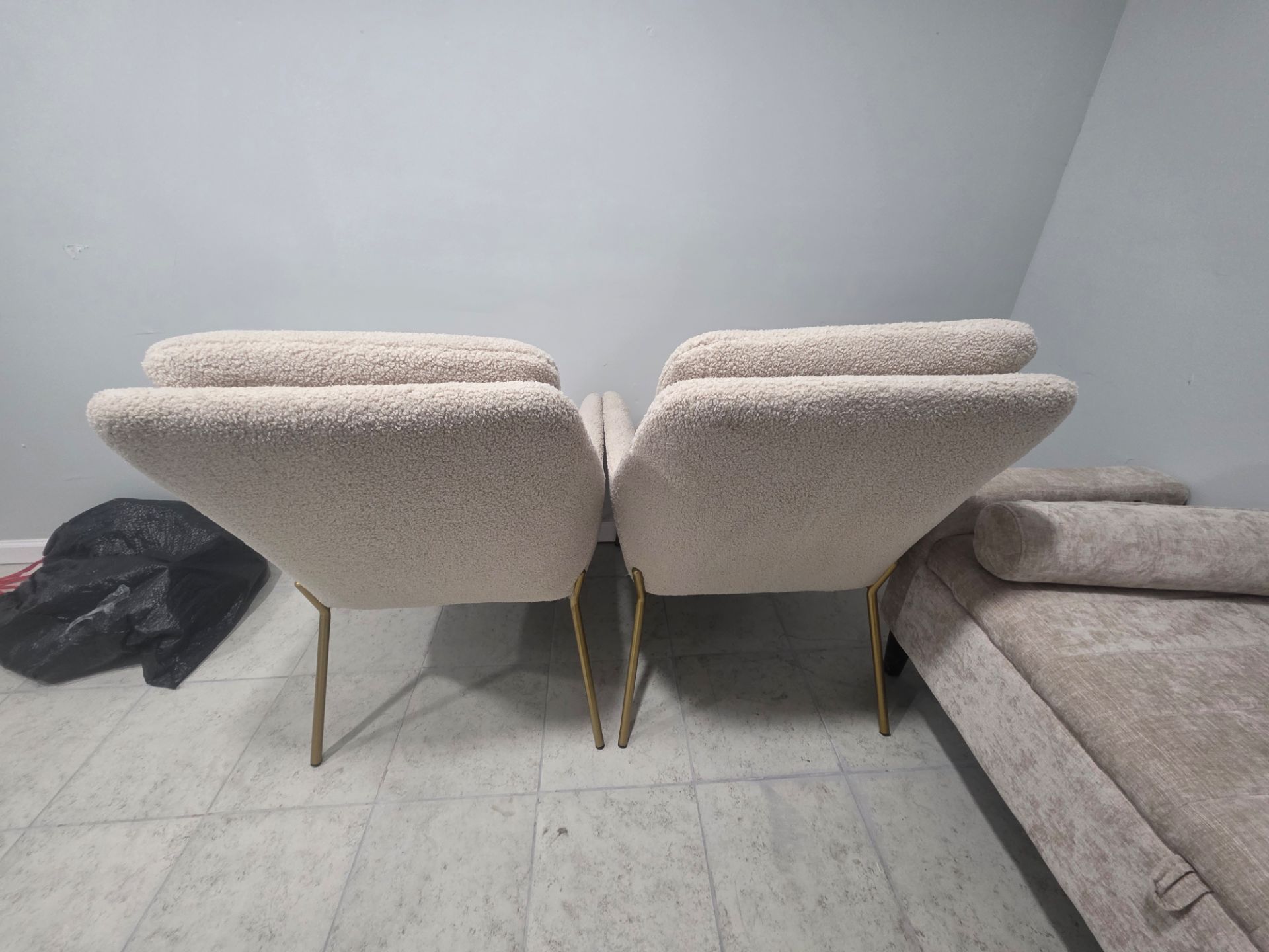 2 living chairs and bench storage - photo 4