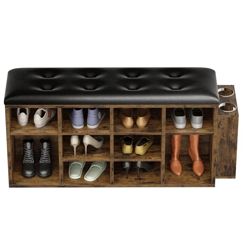 New Shoe Storage Bench with Cushion – Holds 10 Pairs - photo 4