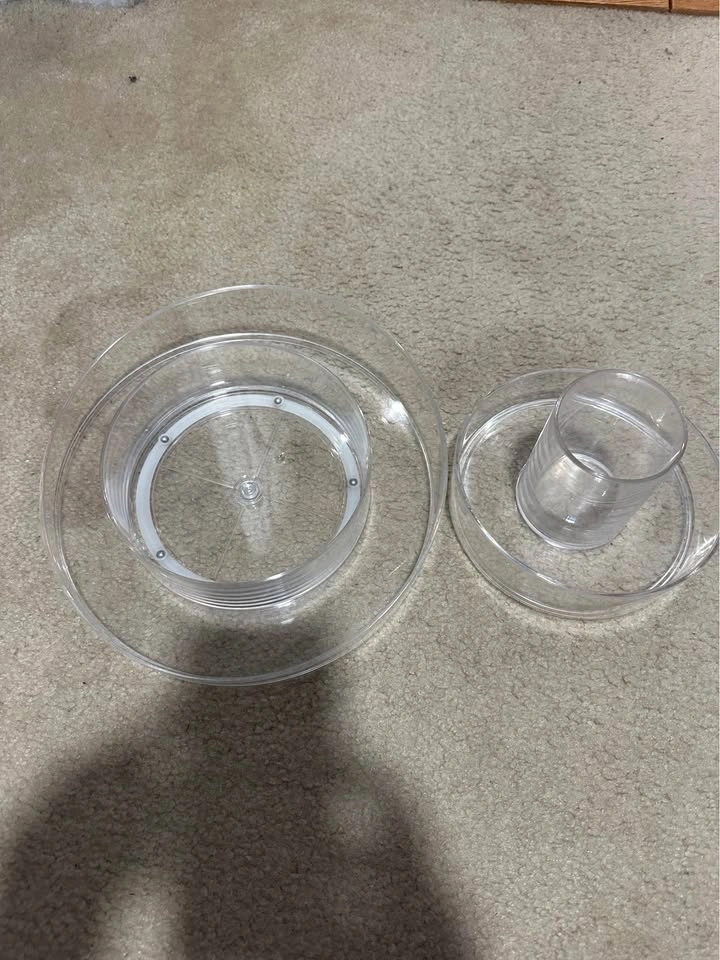 Clear Plastic Rotating Lazy Susan Organizer - photo 2