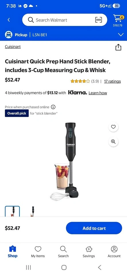 Cuisinart Quick Prep Hand Stick Blender with Cup & Whisk