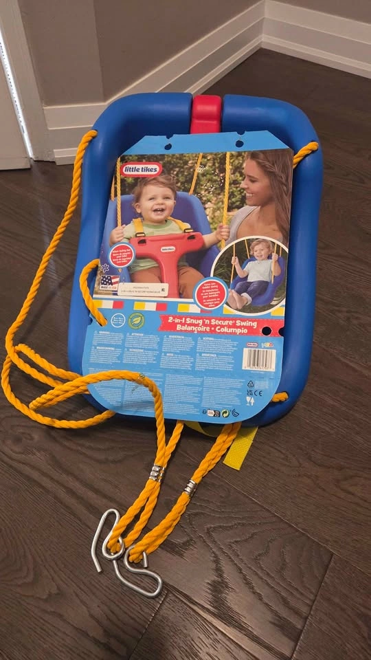 Little Tikes 2-in-1 Snug 'N Secure Swing - Blue - photo 3