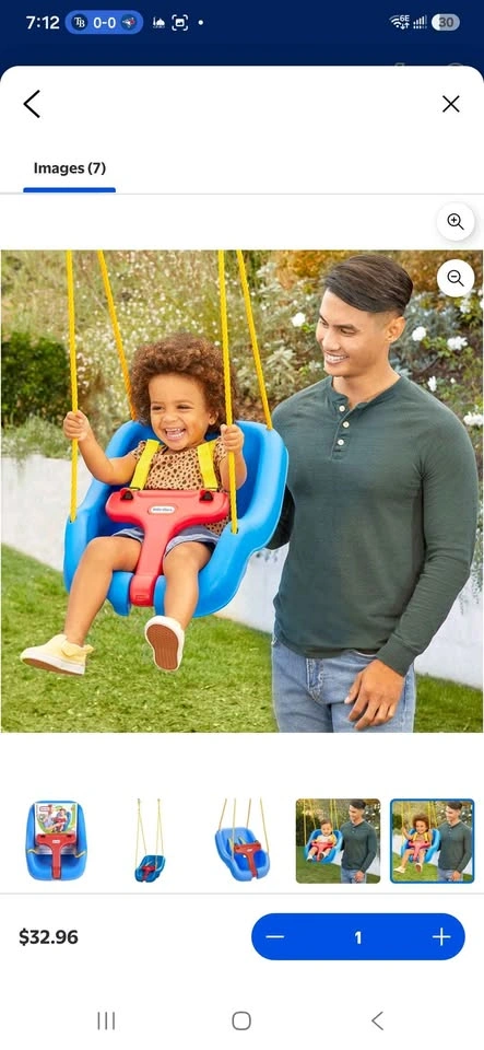 Little Tikes 2-in-1 Snug 'N Secure Swing - Blue - photo 5