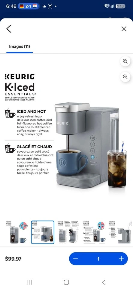 Keurig K-Iced Essentials Single Serve K-Cup Coffee Maker - photo 3