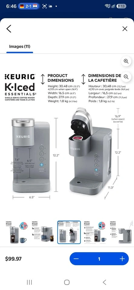 Keurig K-Iced Essentials Single Serve K-Cup Coffee Maker - photo 4