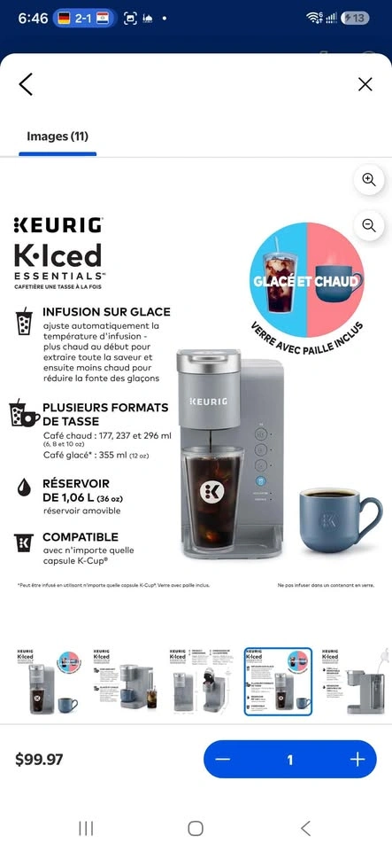 Keurig K-Iced Essentials Single Serve K-Cup Coffee Maker - photo 5