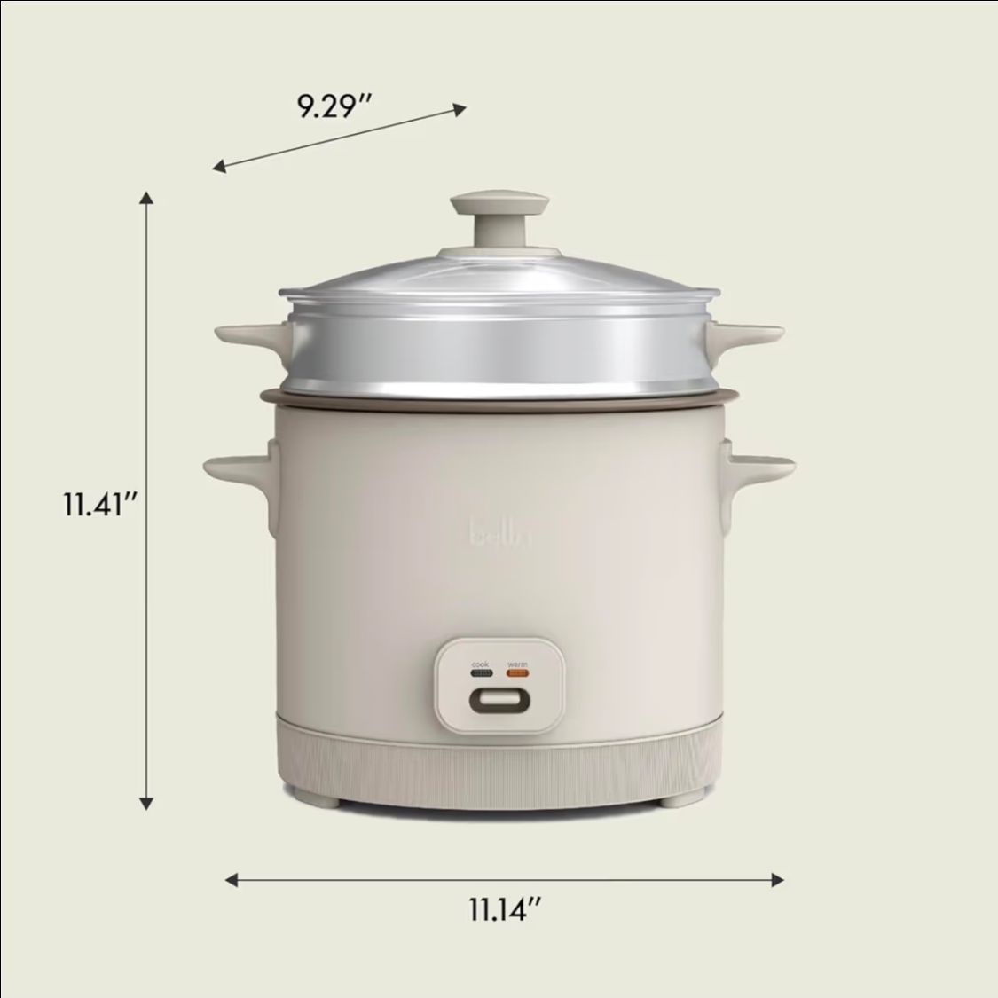 Bella 16 Cup Rice Cooker with Steamer - photo 2