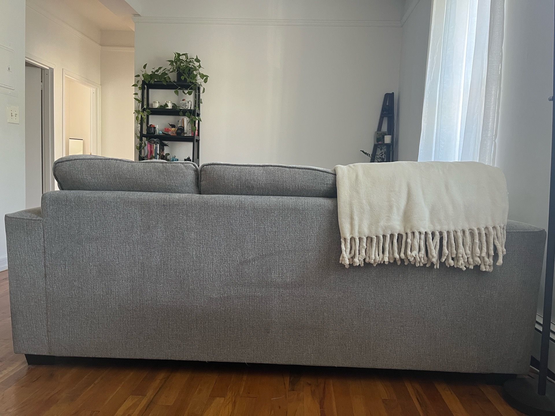 Gray 81” Chaise Sectional Sofa - photo 3
